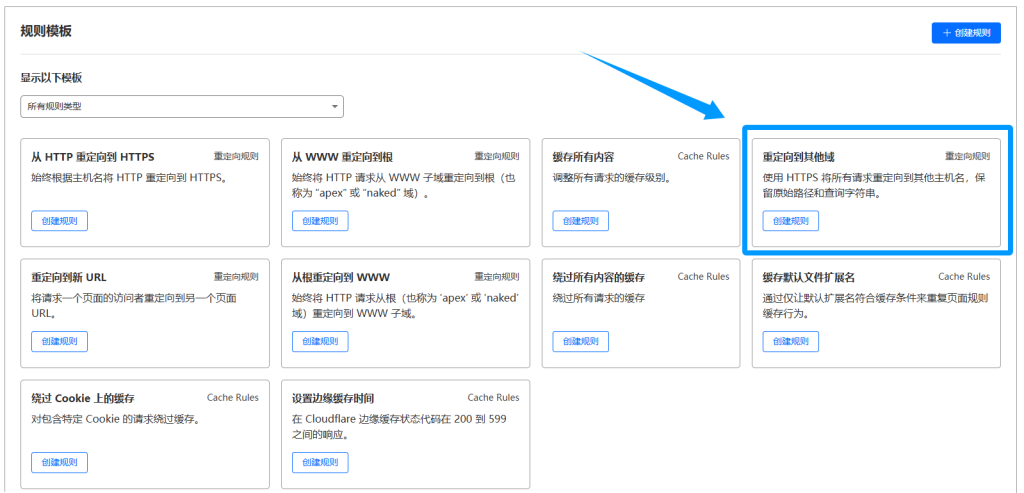 Cloudflare 域名重定向，从一个域名跳转到另一个域名 3